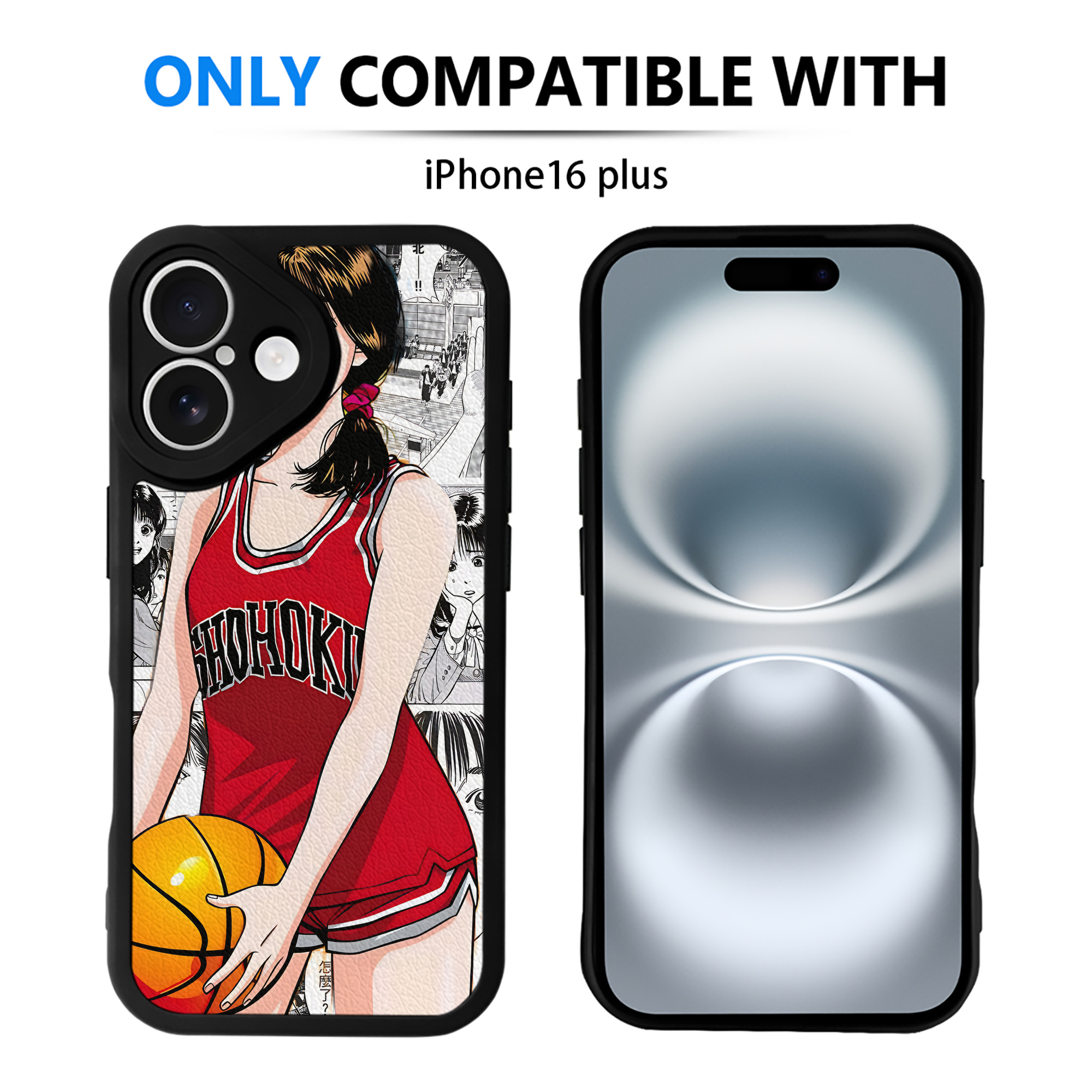 （画像用） SLAM DUNK／スラムダンク 【iPhone 16シリーズ対応】シリコンスマホケース（レザー調） 材質：シリコン